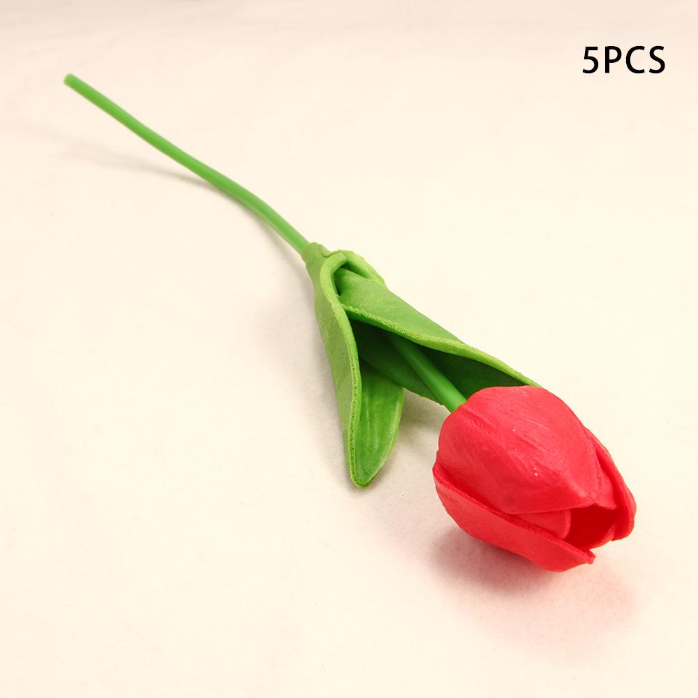 DIY Real Touch Гирлянда Свадебный букет Свадебная комната Искусственные цветы Тюльпан Искусственное растение Тюльпаны