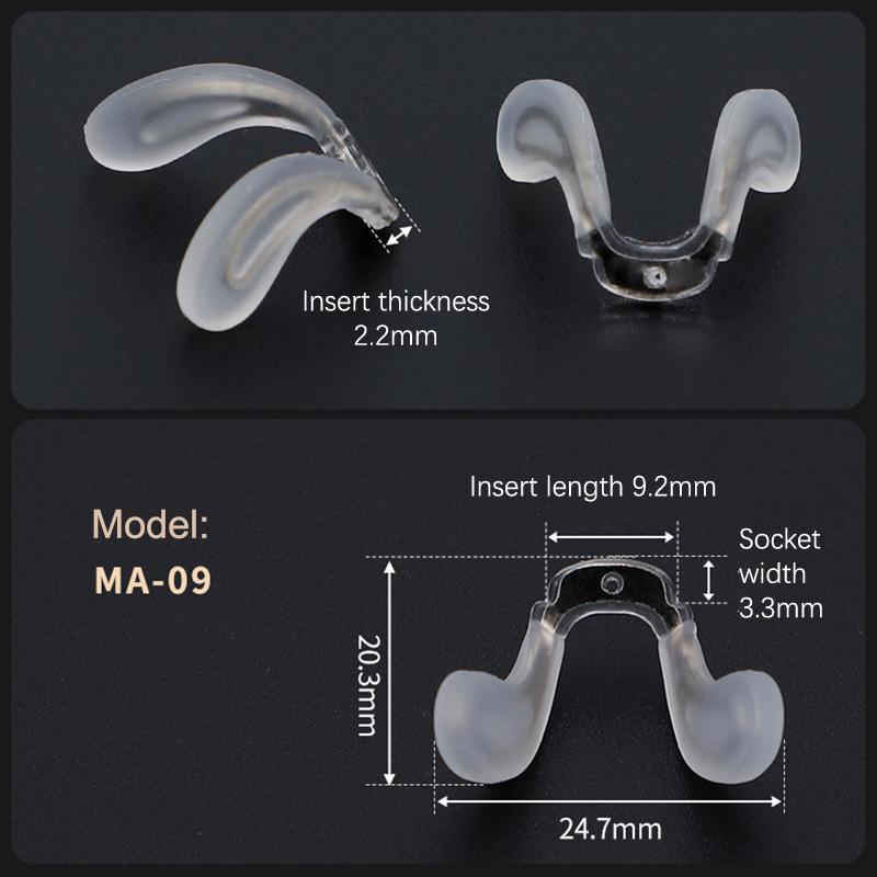 Очки-седловидные Носовые упоры Цельный зажим для переносицы Очки с противоскользящим держателем Аксессуары для очков