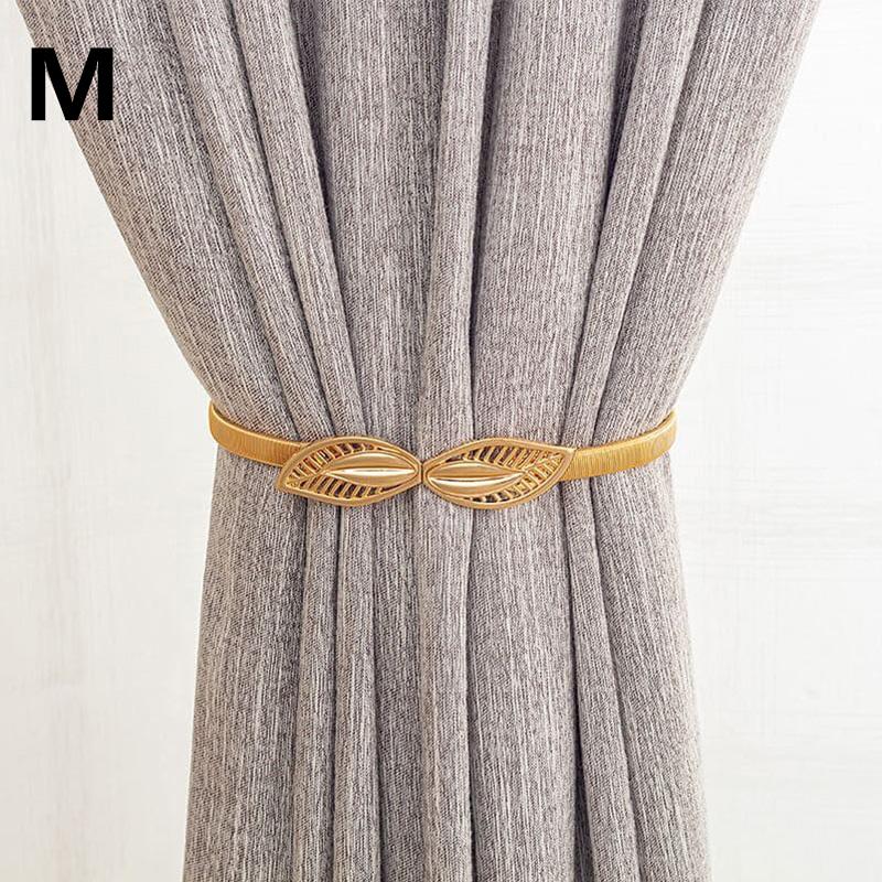 Новый эластичный металлический ремень для штор из алюминиевого сплава, креативные пряжки для штор, домашний декор, роскошный зажим для штор, зажим для штор, аксессуары