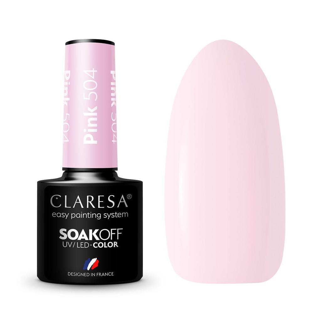 Claresa lakier hybrydowy pink 504 5g