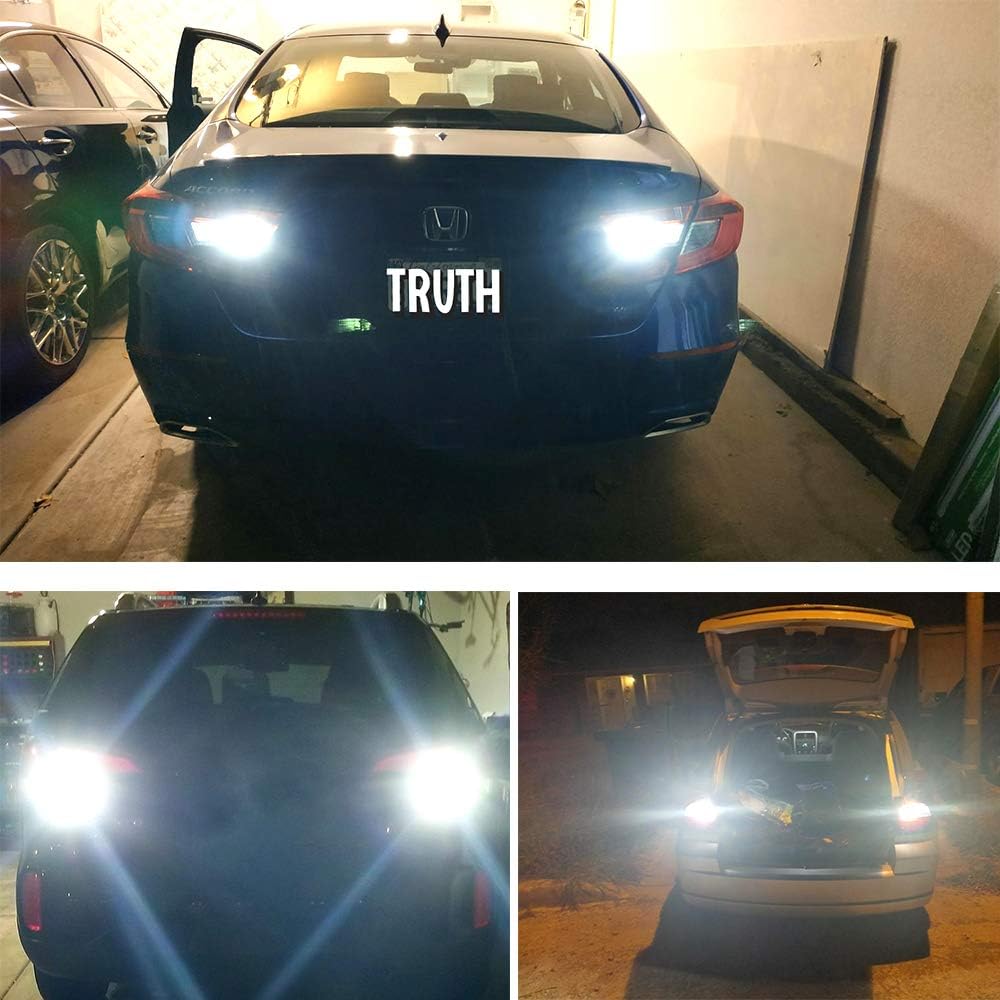 4PCS Super Bright 921 T15 912 W16W LED Reverse Lights, Error Free 904 Led 921 Bulbs 45SMD-4014 Chipsets, 912 921 906 LED Car Bulbs For Car Truck