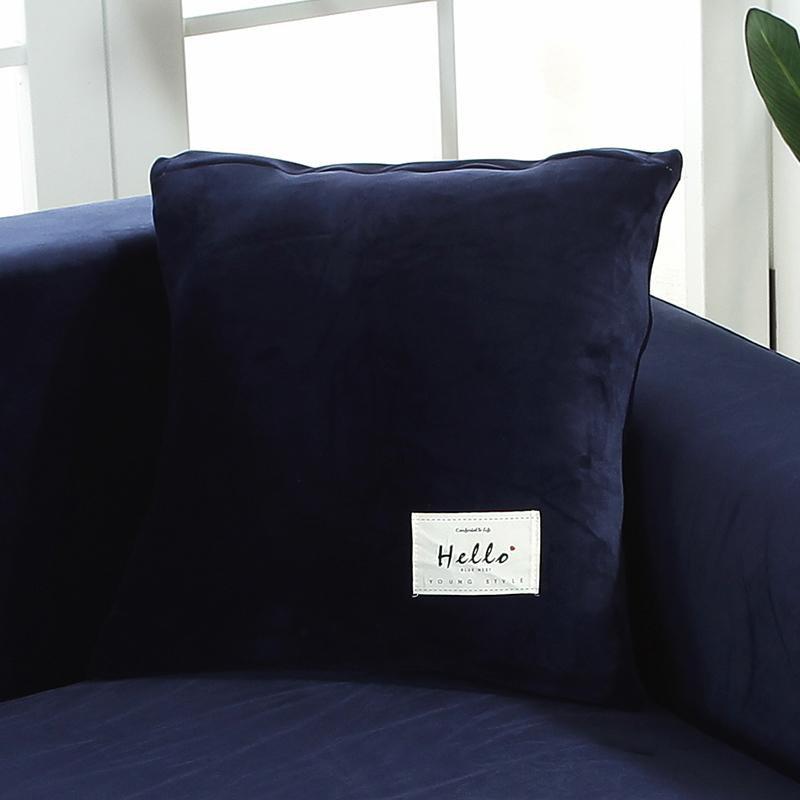 Бархатная наволочка для подушки Теплая наволочка Диванная декоративная подушка Домашняя гостиная Диван Кушетка Декор Подушка Чехол 45X45 см