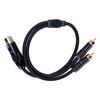 XLR Female Y-разветвитель стерео кабель 1,6 фута XLR Female на 2 Phono Plug адаптер кабель для усилителя