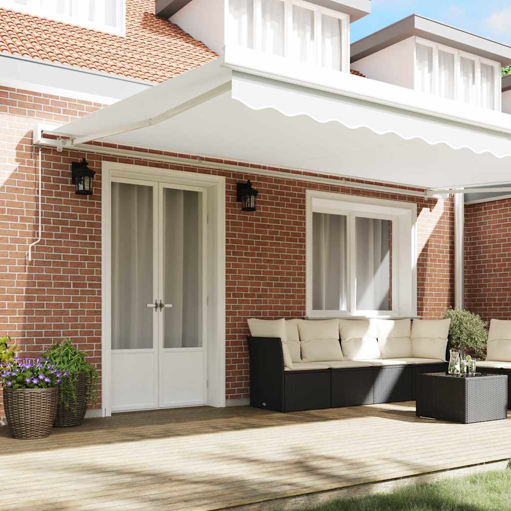 Replacement Canopy Fabric White 5 x 3.5 m Polyester