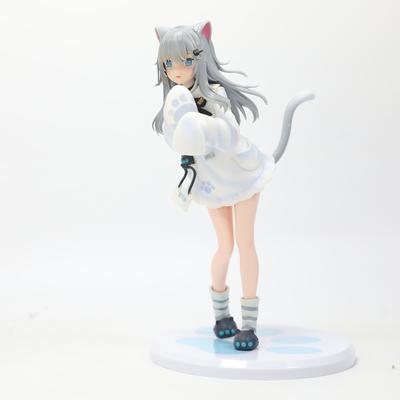 Фигурка девушки-кошки аниме-девушки из ПВХ, игрушка, игровая статуэтка канала Nachoneko, коллекционная модель куклы, подарок