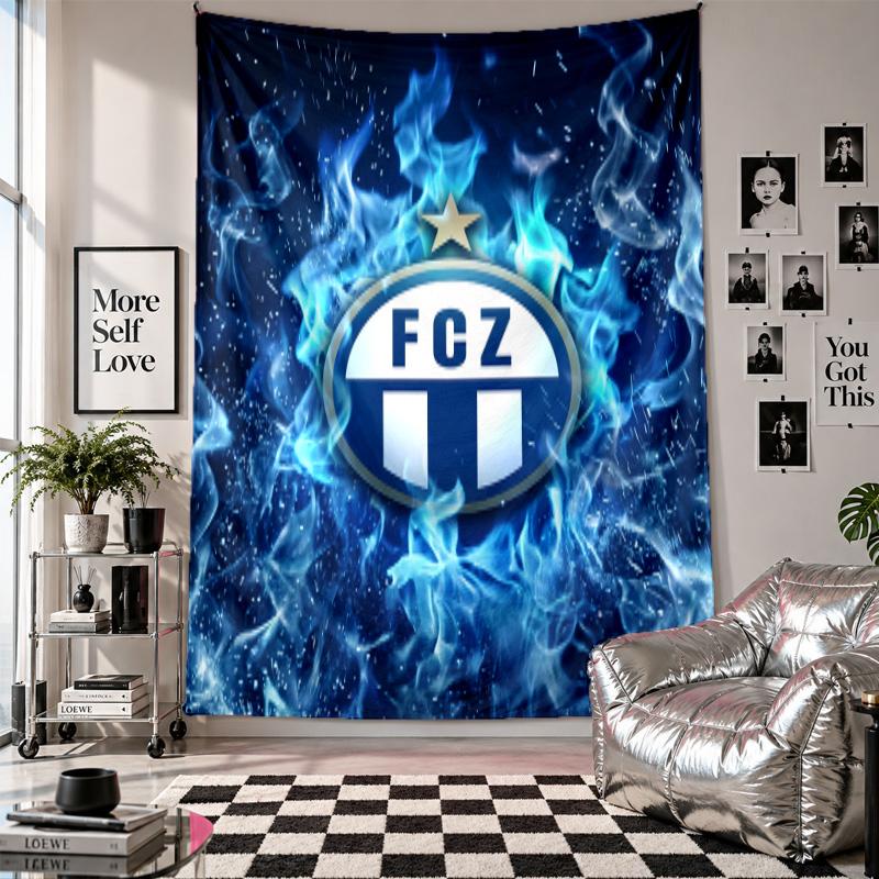 FC Zürich Wall Tapestry Home Decor Wall Hanging Cloth for Bedroom Living Room Background
