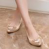 Женские туфли на плоской подошве со стразами, женские мокасины, повседневные женские балетки без застежек, размер плюс 34-45