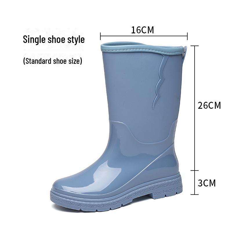 Женские водонепроницаемые высокие резиновые сапоги: Стильный, нескользящий, удобный, износостойкий — идеально подходит для кемпинга и использования на кухне.