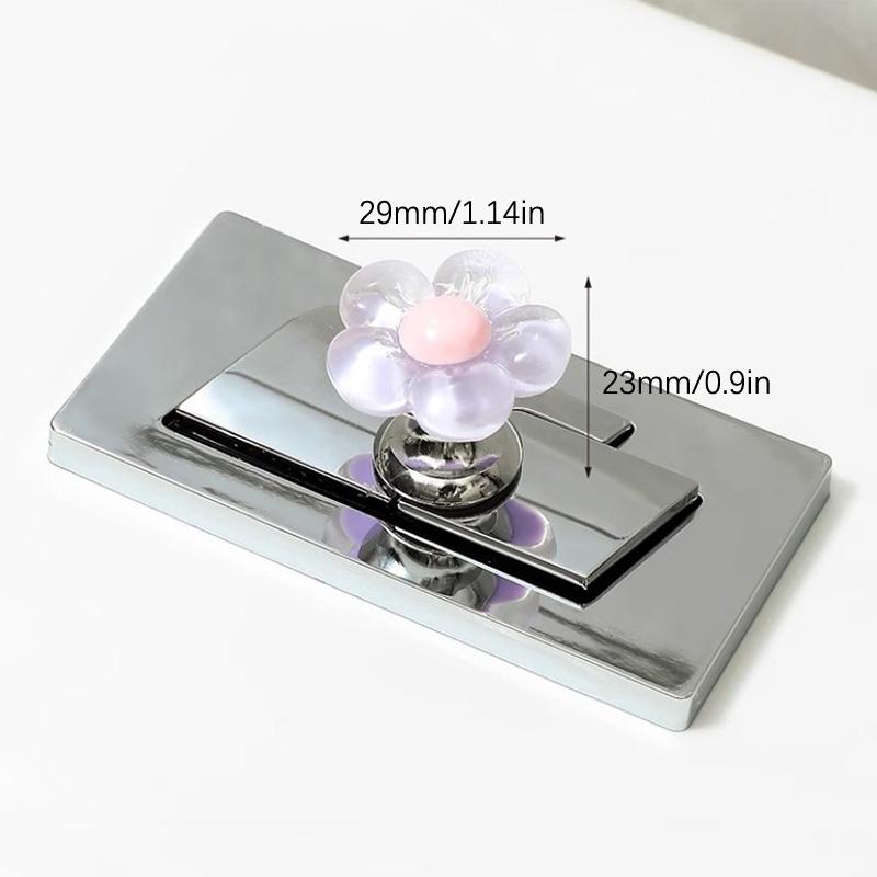 Flower Shape Self-Adhesive Toilet Press Button Nail Protector Toilet Presser Bathroom Decor Accessories Water Tank Drain Buttons