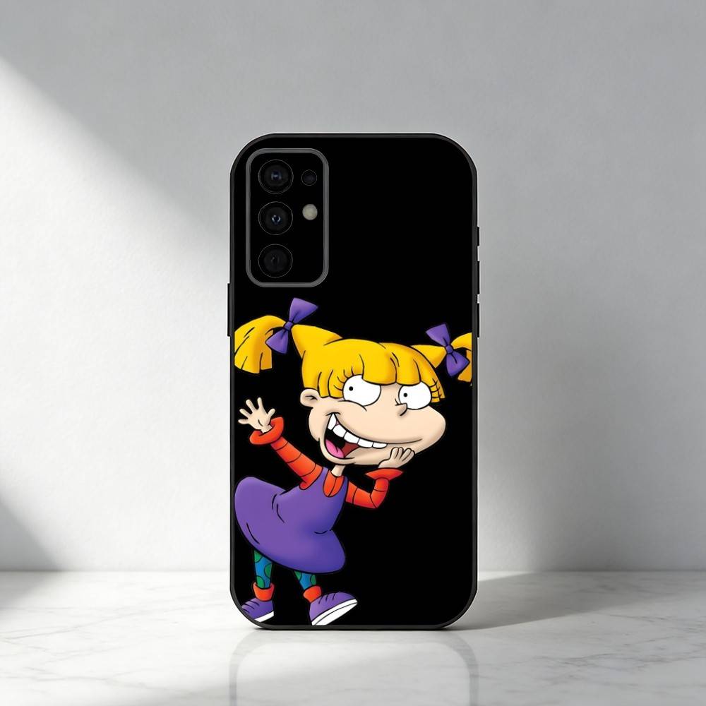 Rugrat Chuckie Angelica Phone Case For Samsung S25,S24,S21,S22,S23,S30,Ultra,S20,Plus,Fe,Note,5G Black Cover