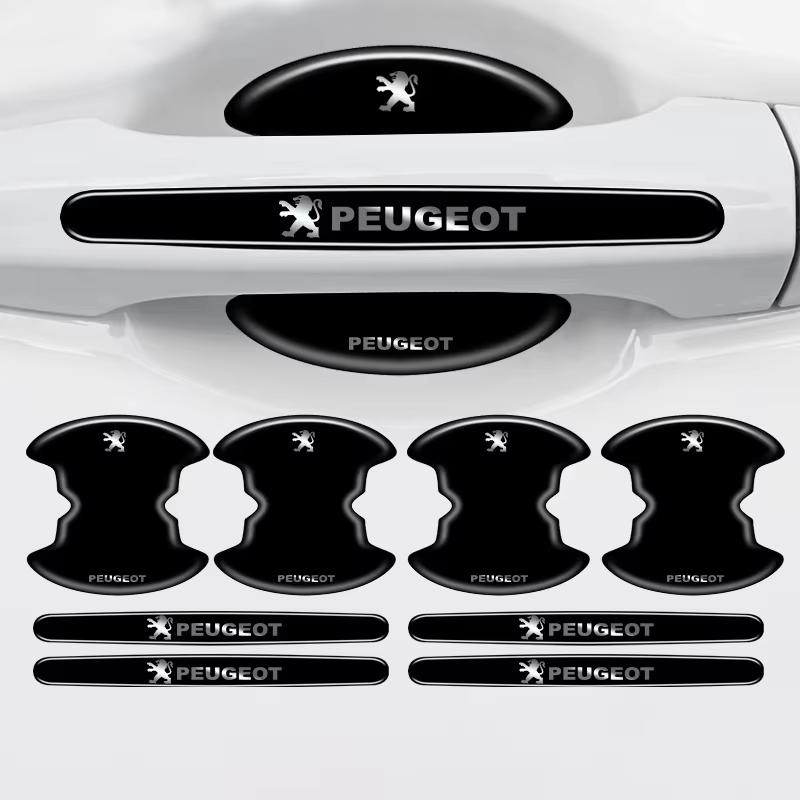 Car handle anti-collision strip door handle bowl protection sticker suitable for Peugeot 206 307 308 3008 207 208 408 508 2008 5