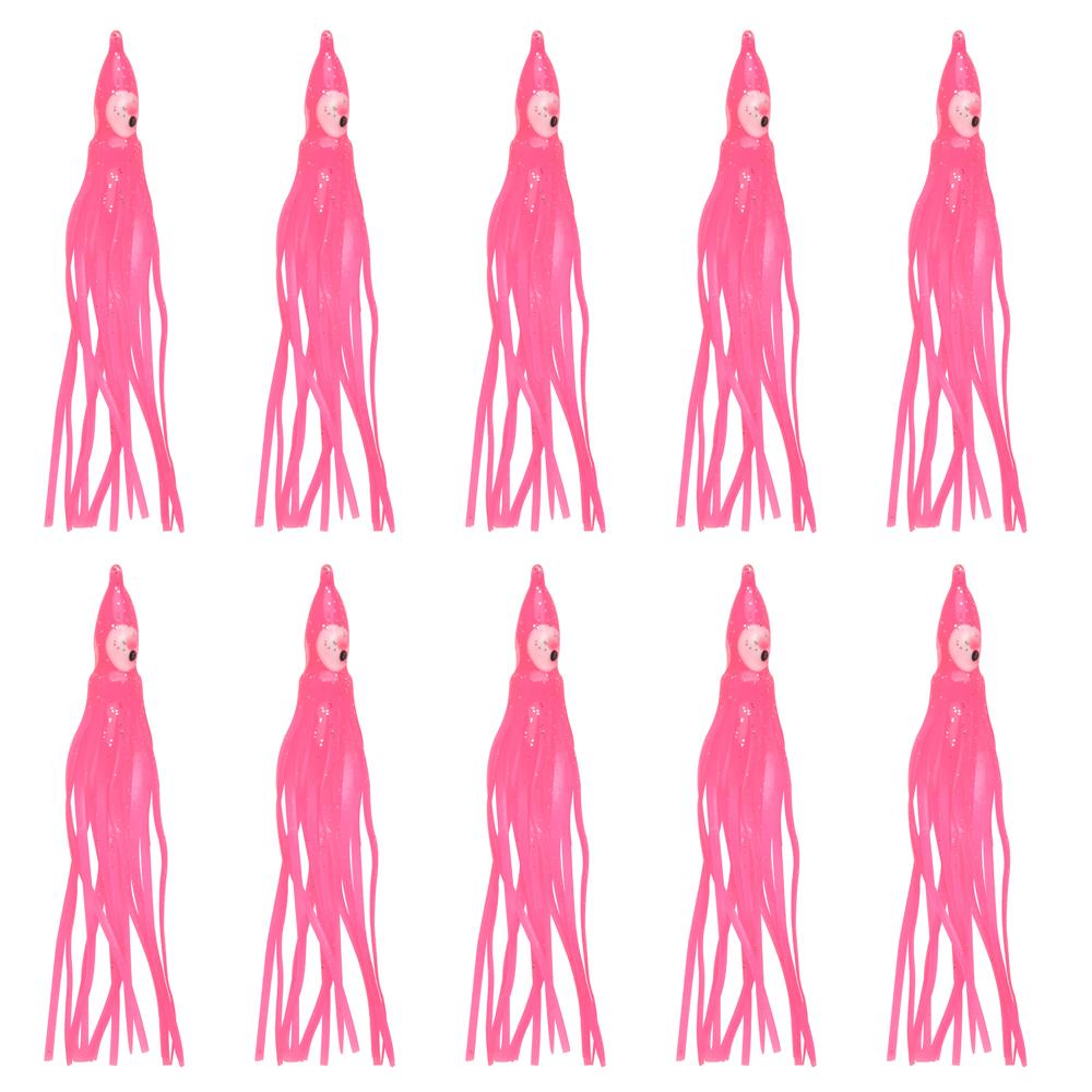 30/50/100 шт. Мягкая приманка кальмар, Осьминог, Юбка кальмара, Приманка для троллинга, Джиги, Силиконовая искусственная приманка для тунца, парусника, сома