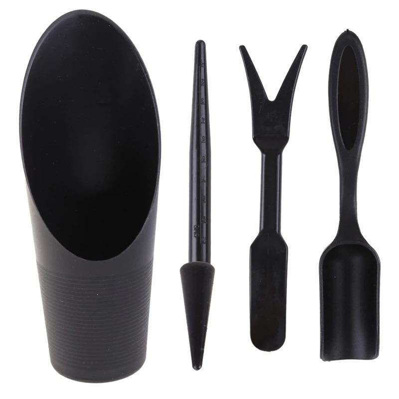 Набор из 4 садовых инструментов случайных цветов, включая инструменты для посадки, ведро, лопатку, подъемник для рассады, необходимые садовые гаджеты, инструменты для суккулентов