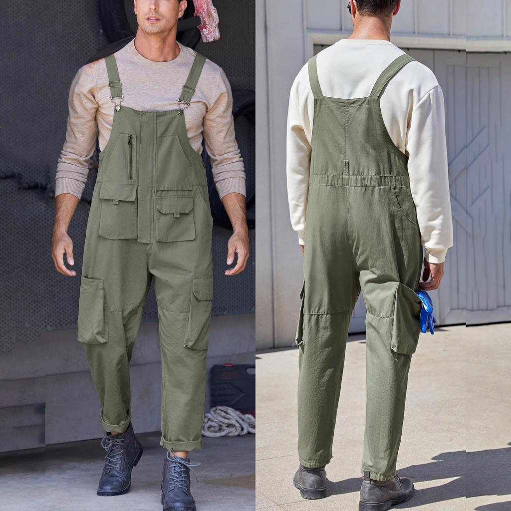 Men Overalls Bib Overall For Mens Work Dungarees Unisex Workwear Romper Oversized Jumpsuit