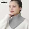 Winter New Knitted Neck Scarf Women Fake Collar Neck Set Warm Detachable Windproof Solid Color Elastic Wool High Collar
