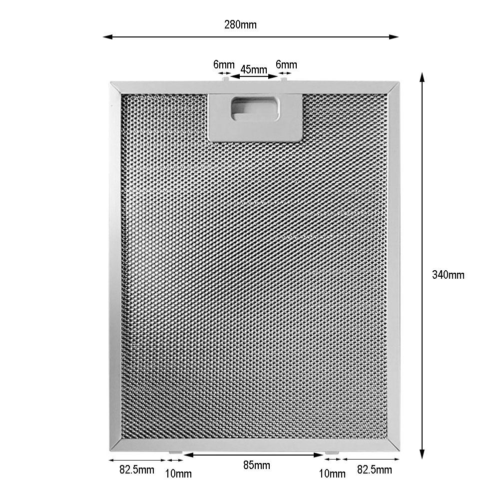 Фильтр для вытяжки Масляный экран Масляный дефлектор Аксессуары для вытяжки 340x280x9 мм