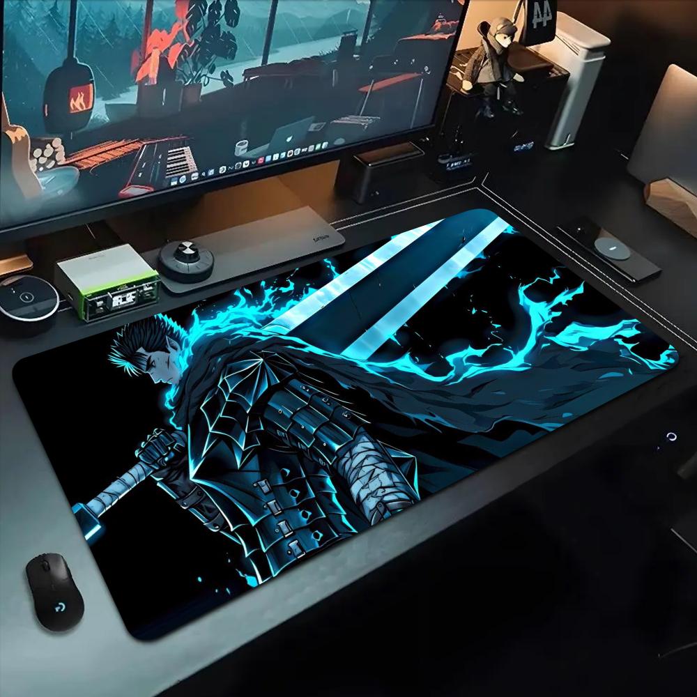 Коврик для мыши Berserk 500x1000 мм Большой игровой коврик для мыши Геймерский XL Резиновый Отаку Клавиатурный коврик Настольный коврик для ноутбука