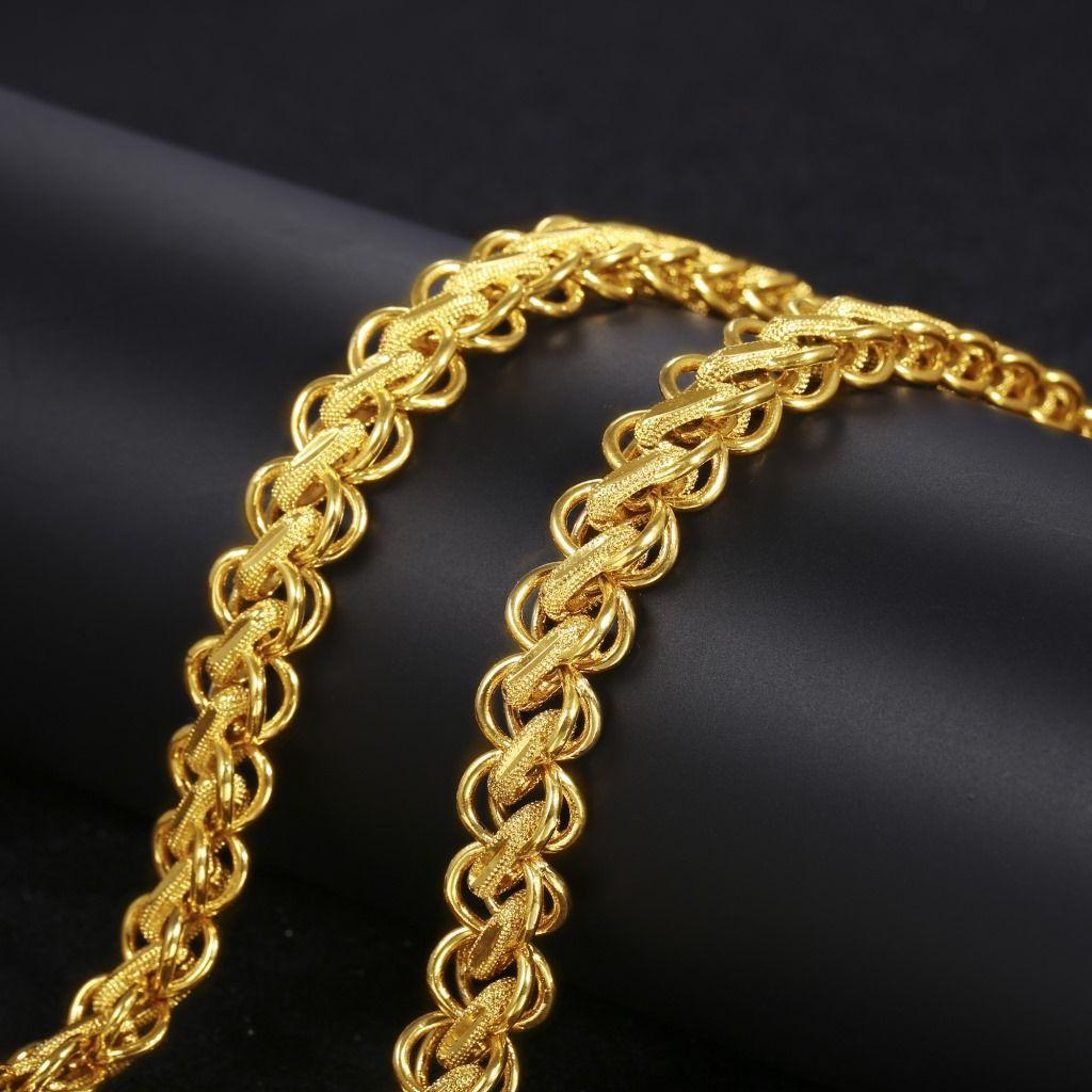 Gold Color Boutique Large Thai Chain Thickened Gold Domineering Thai Men's Necklace