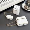 Сумка-ведро Чехол для наушников для Apple Airpods 1/2/3Pro2 Высококачественный Гальванизированный Кожаный Мягкий Чехол с Цепочкой-подвеской Модный