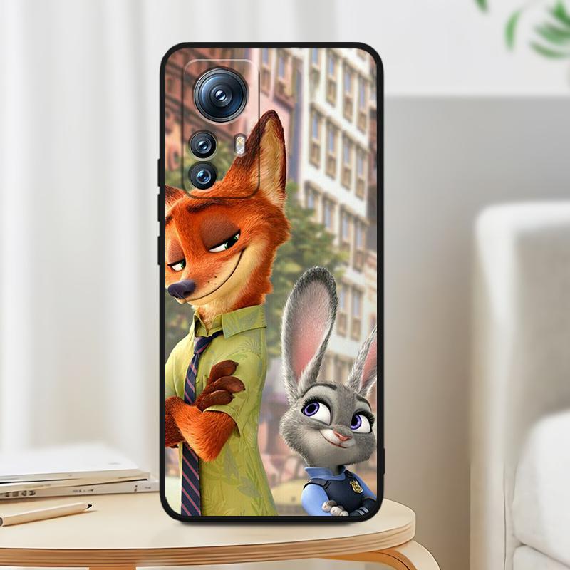 Аниме Джуди Зверополис для Xiaomi Mi 13T 13 12T 12 11T 11i 11 A3 10T 10 9 Pro Lite Ultra 5G черный чехол для телефона Funda