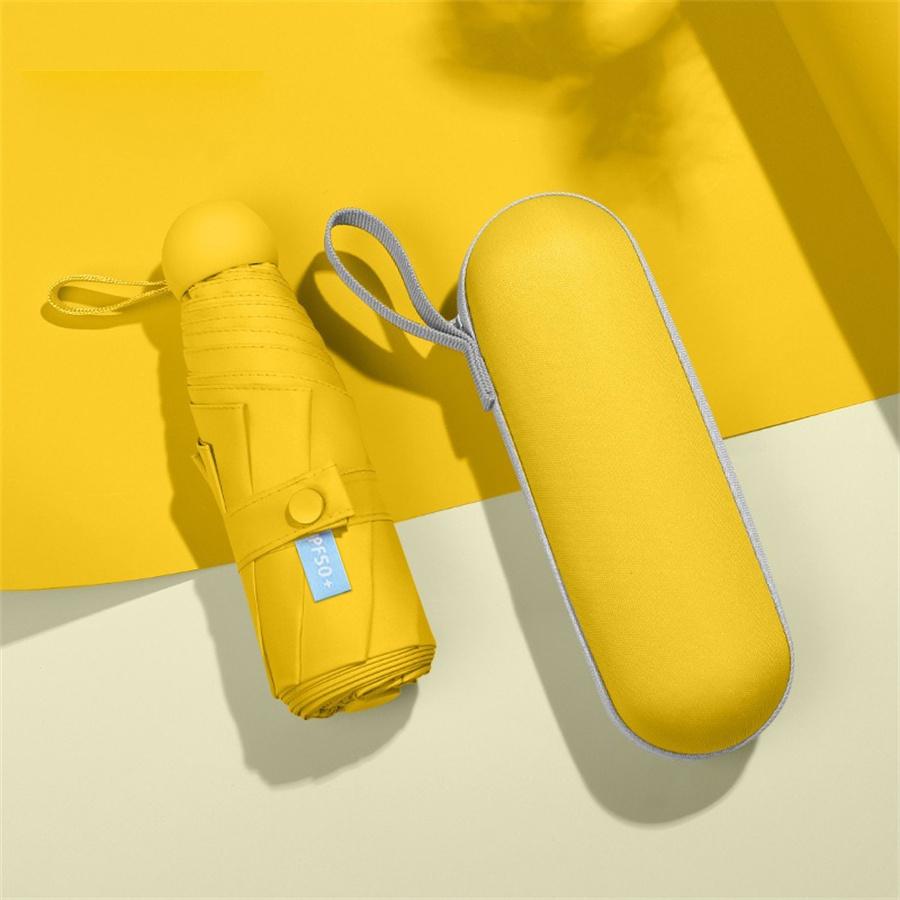 1 шт. модный женский мини-складной солнцезащитный зонт с защитой от ультрафиолета, портативный карманный капсульный зонт с коробкой