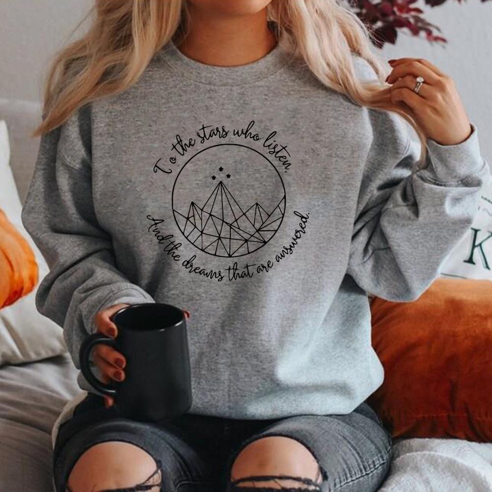 Velaris City of Starlight Sweatshirt Sarah J Mass Hoodie Night Court Sweatshirts Unisex Long Sleeve Pullovers