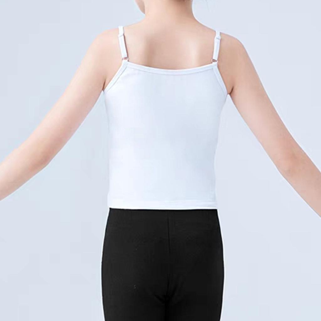 Kids Solid Color Tops Casual Everyday Camisole Underwear