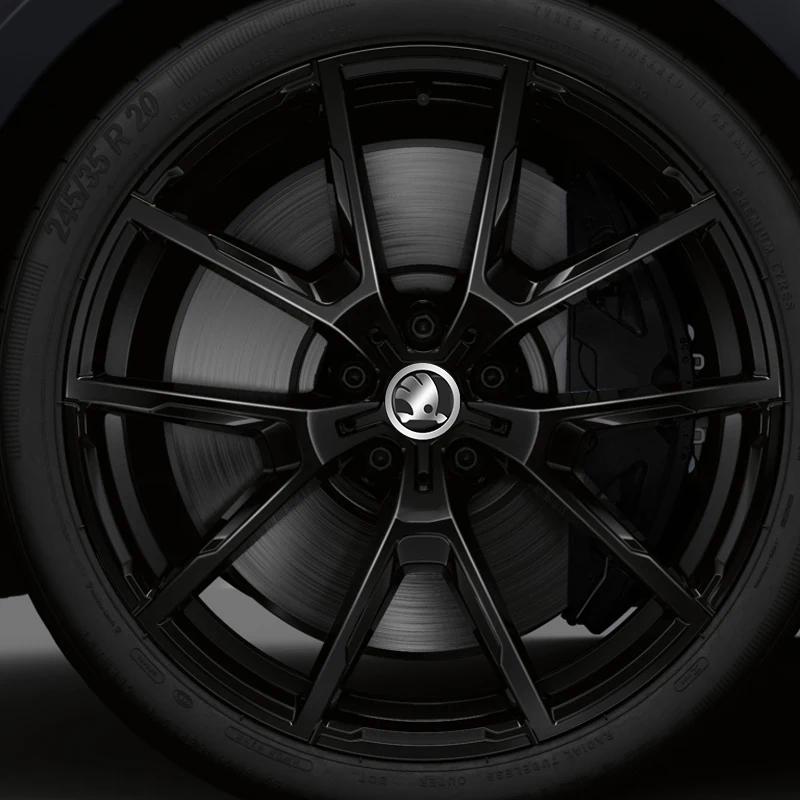 2025 Новые 4 шт. Колпачки ступицы колеса автомобиля Металлические наклейки с эмблемой Аксессуары для Skoda Octavia MK2 2 3 A5 A7 A8 Fabia Karoq Superb Rapid Ka