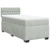 Maison Exclusive - Sommier à lattes de lit et matelas Gris clair 90x200 cm Velours