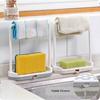 Sponge Drain Rack Towels Rag Hanging Holder Storage Shelf Kitchen Organizer