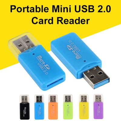 Мини-портативный USB 2.0 TF Micro SD устройство чтения карт памяти для портативного компьютера