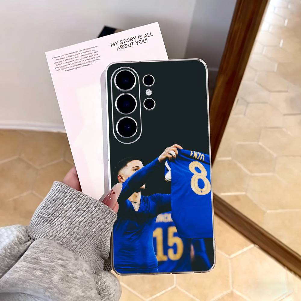 Чехол для телефона Enzo Fernandez для Samsung S25, S24, S21, S22, S23, S30, Ultra, S20, Plus, Fe, Note, 10, 9, 5G Прозрачный чехол