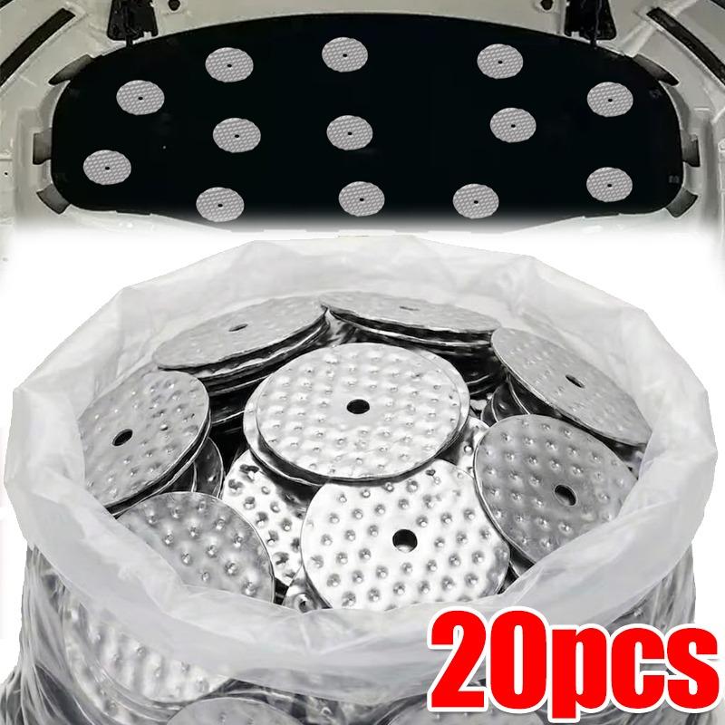 1-20pcs Auto Exhaust Pipe Heat Shield Washer Aluminum Thermal Insulation Gasket Retainer Motorcycle Engine Bay Fasteners Kit Engine Gaskets 6