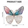 Sparkling Rhinestone Butterfly Brooch Sophisticated Butterfly Brooch Lapel Pin Jewelry for Gifting and Personal Style
