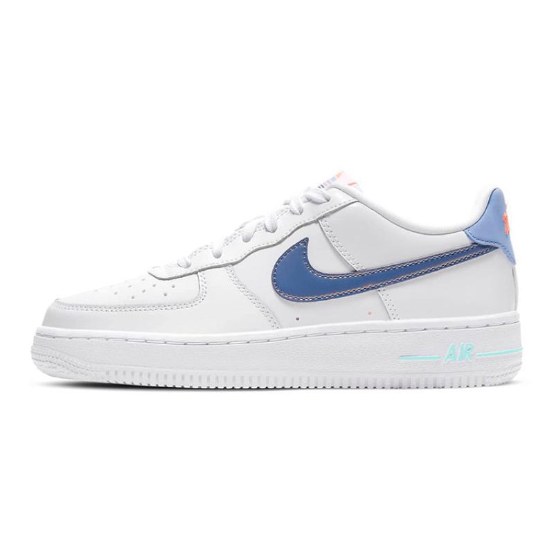 Nike Кроссовки Air Force 1 Low LV8 White Dark Purple GS DC8188-100