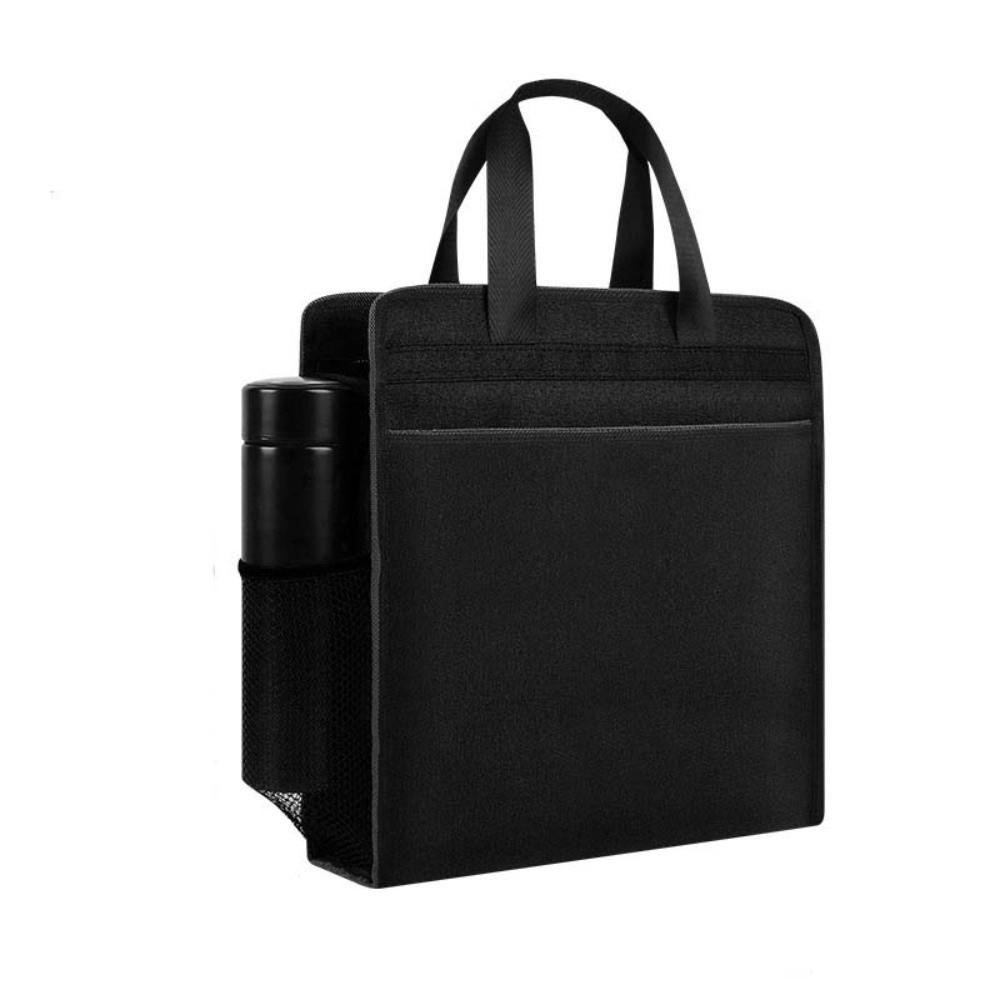 Waterproof Zippered Document Bag Oxford Students Portable Bag Durable File Tote Bag Pouch Book