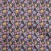 Cotton Flex Black Fabric Floral Watercolor Craft Projects Decor Fabric Printed By The Yard 40 Inch