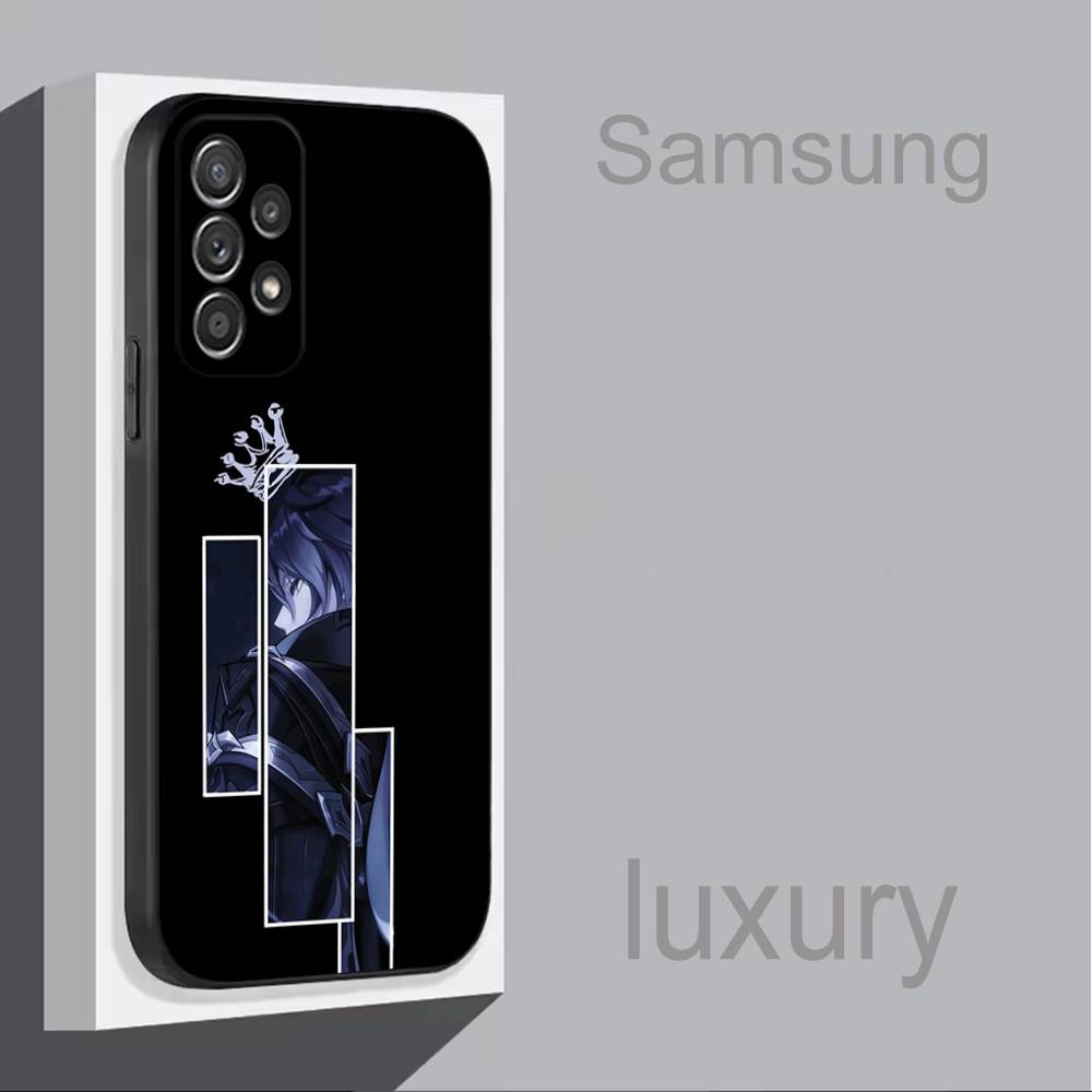 G-Genshin Impact F-Flins Для Samsung S 25,24,23,22,30,21,10,9,Ultra,Plus,Lite,FE,4,5G Чехол для телефона Черный Мягкий чехол