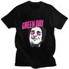 Хип-хоп футболка с графикой группы Green Day The Saviors на спине, с коротким рукавом, с круглым вырезом, в стиле гранж, мягкая