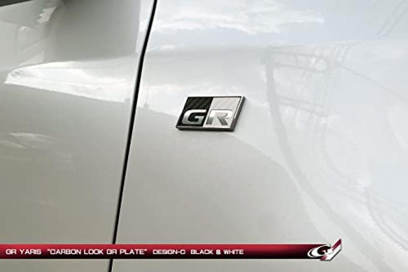 GR Yaris Под карбон GR Grazio&Co. Пластина, Передняя, Type-C, Черно-Белый