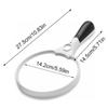 25X Magnifying Glass  3LED Extra Reading Magnifier Light Jewelry Large Handheld