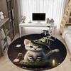 1pc Witch Cat Chair Carpet for Office, Non-slip, Soft and Durable Office Rug for Interior Decoration, Perfect for Office yy260313007