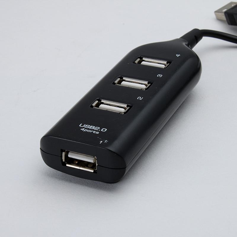 4-портовый USB 2.0 концентратор с кабелем высокоскоростной универсальный USB концентратор мини концентратор гнездо шаблон разветвитель кабель адаптер для ноутбука ПК