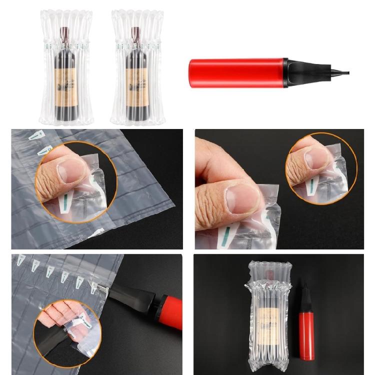 12pcs/Pack Inflatable Wine Bottle Protectors Air Cushions Bags Travel Wine Sleeve For Travel Luggage And Safe Shipping