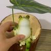 Creative Frog Figurine Resin Frog Ornament Decor Small Garden Frog Statue  Fish Tank