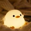Duck Night Light, Cute Duck Gift for Girls, Duck Lamp Gift for Girls, Bedside Lamp for Nursery, ABS+SIL Touch Control, Portable, Rechargeable,