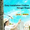 Веревка для белья Прочная Несущая Тумблер Ветрозащитная Регулируемая Полиэстер Дорожная Сушка Одеяла