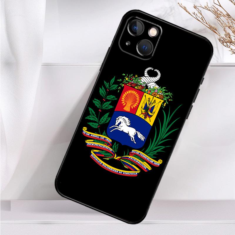 Чехол с изображением флага Венесуэлы и герба для iPhone 14 13 12 11 16 15 Pro Max Mini Cover X XR XS 8 7 14 16 15 Plus Аксессуары