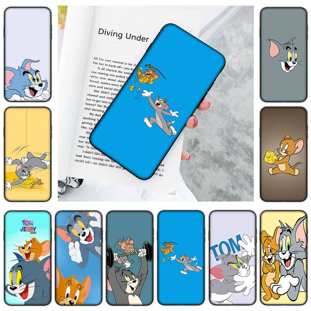 Мягкий чехол JT47 Cat Tom and Mouse Jerry для OPPO Reno 8 6 5 4 Pro Plus Find X3 A17 A3 A31 A38 A40 A53 A54 A55 A74 A76 A78 A77 A80 A94 A95 A96 Lite