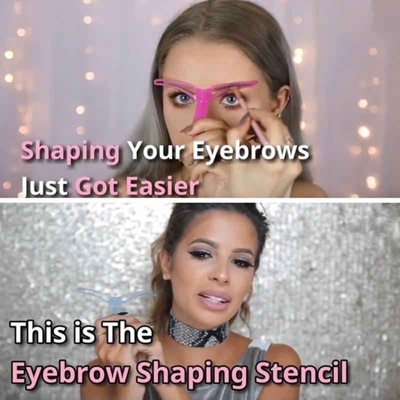 8 шт./набор шаблонов для формирования бровей, набор трафаретов для бровей, набор карт для ухода, инструменты для макияжа и оформления бровей, маска